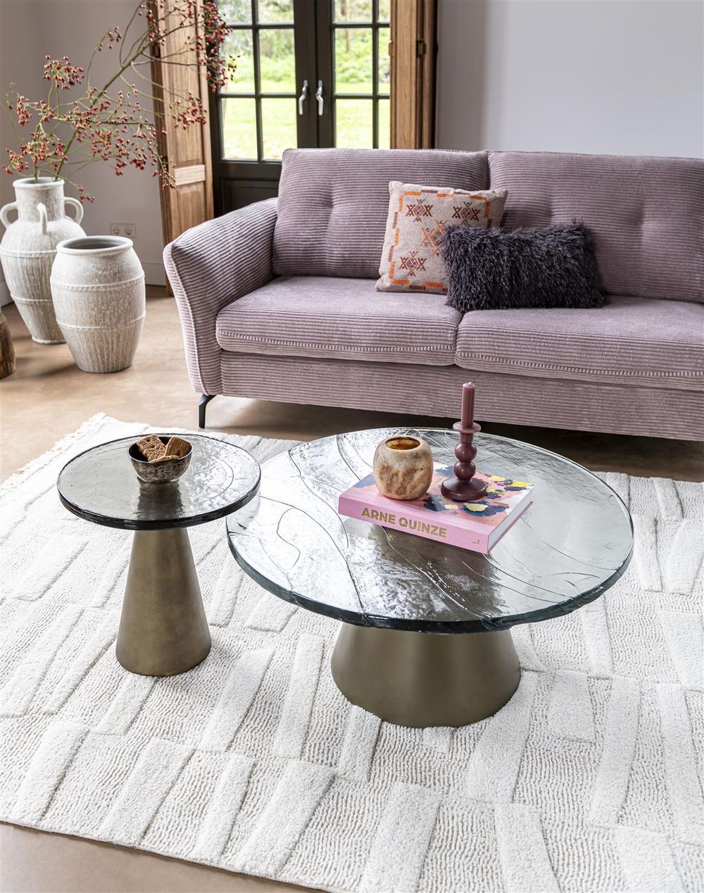 Salontafel ELOY - Goud / Glas HEH 51717GLA