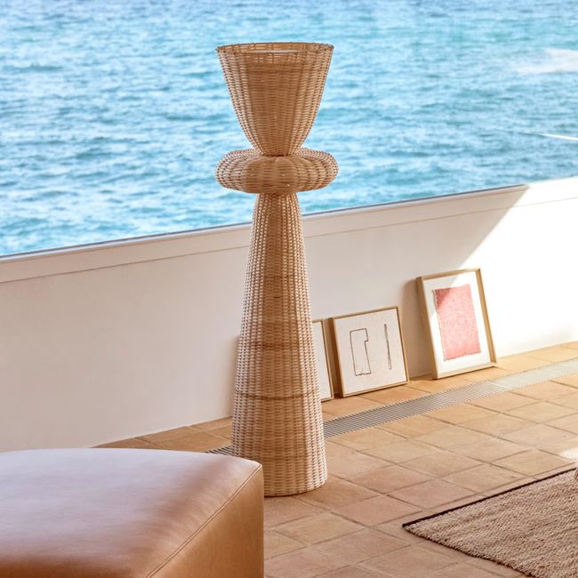 Vloerlamp NEUDA - Rotan