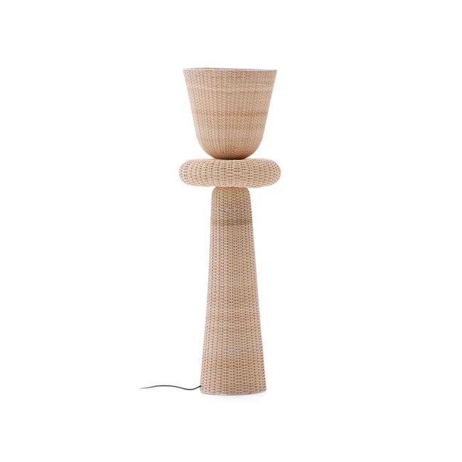 Vloerlamp NEUDA - Rotan