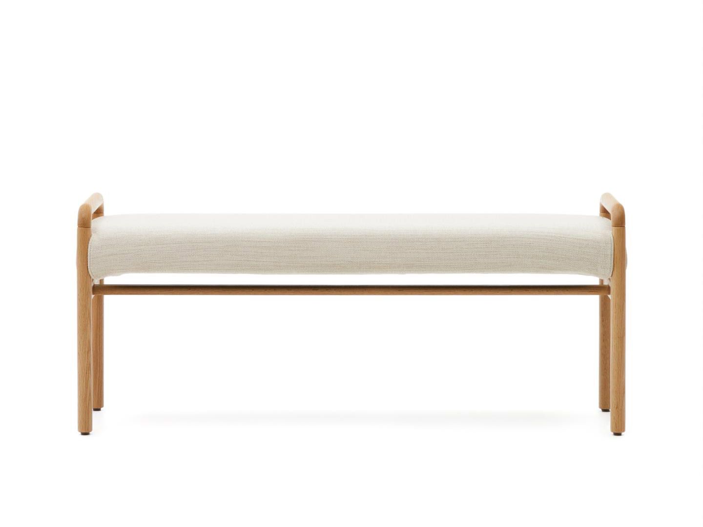 Bankje MACARET - Massief eikenhout / Naturel