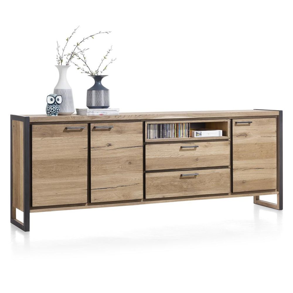 Kast dressoir incl. Led METALO - Railway Brown HEH 36332RWB