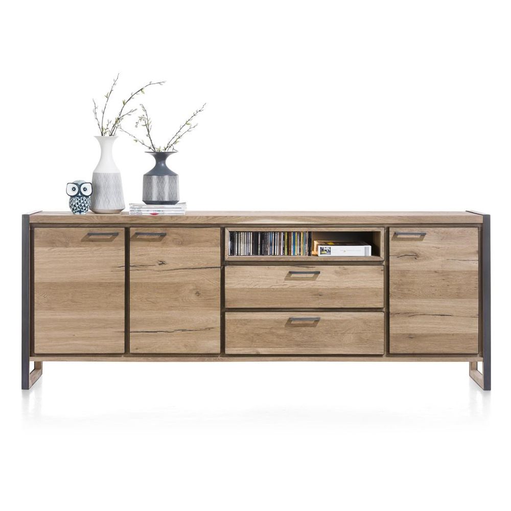 Kast dressoir incl. Led METALO - Railway Brown HEH 36332RWB
