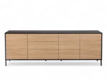 Dressoir MODENA - Zwart / Smoked Oak FDF-34-000081