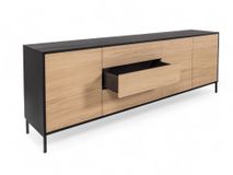 Dressoir MODENA - Zwart / Smoked Oak FDF-34-000081