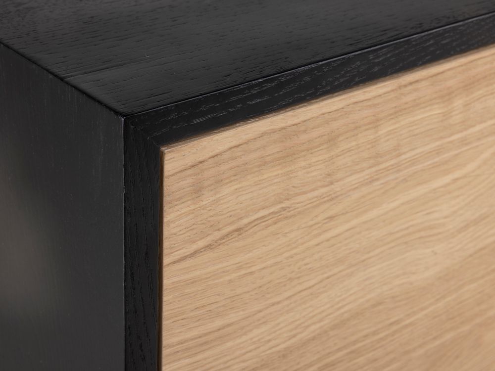 Dressoir MODENA - Zwart / Smoked Oak FDF-34-000081