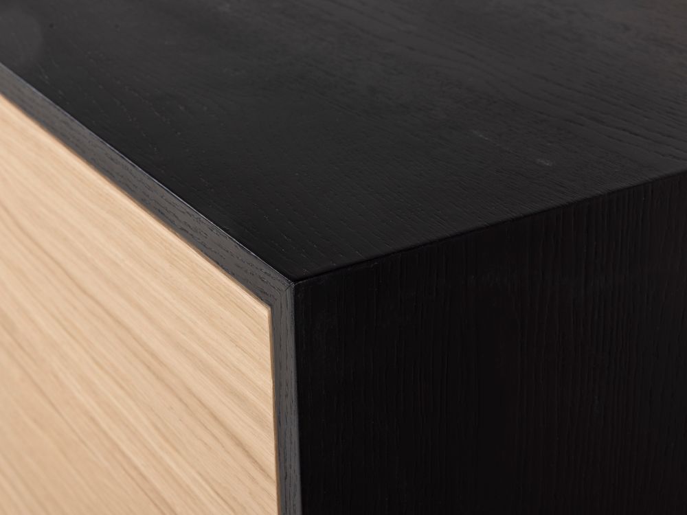 Dressoir MODENA - Zwart / Smoked Oak FDF-34-000081