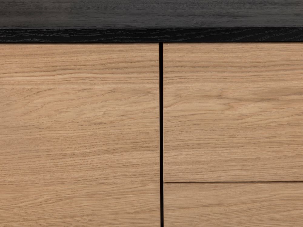 Dressoir MODENA - Zwart / Smoked Oak FDF-34-000081