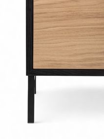 Dressoir MODENA - Zwart / Smoked Oak FDF-34-000081