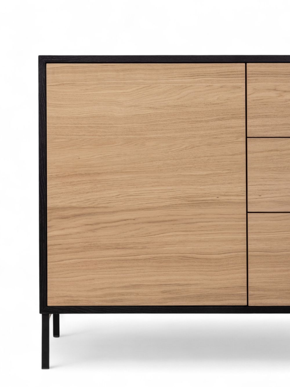 Dressoir MODENA - Zwart / Smoked Oak FDF-34-000081