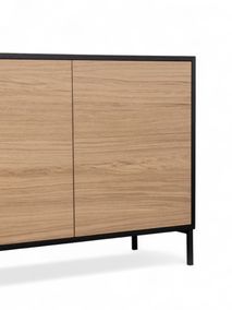 Dressoir MODENA - Zwart / Smoked Oak FDF-34-000081