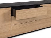 Dressoir MODENA - Zwart / Smoked Oak FDF-34-000081