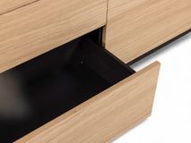 Dressoir MODENA - Zwart / Smoked Oak FDF-34-000081