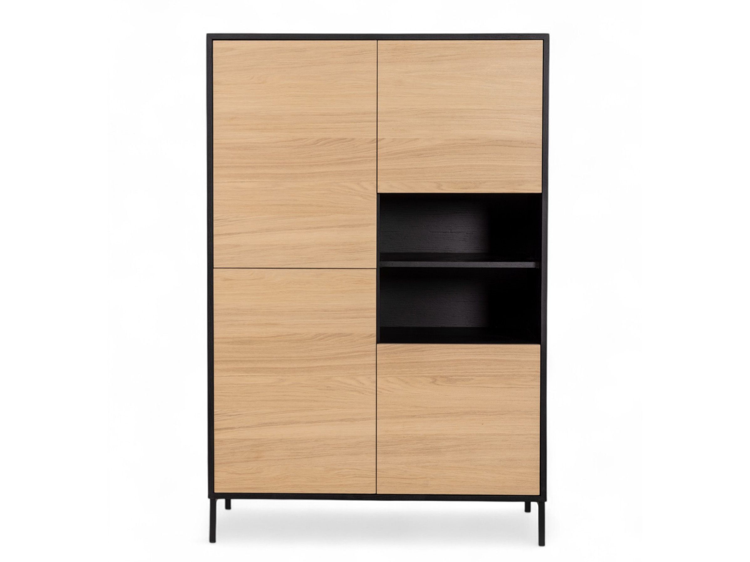 Barkast MODENA - Zwart / Smoked Oak