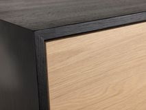 Barkast MODENA - Zwart / Smoked Oak FDF-34-000078