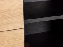 Barkast MODENA - Zwart / Smoked Oak FDF-34-000078