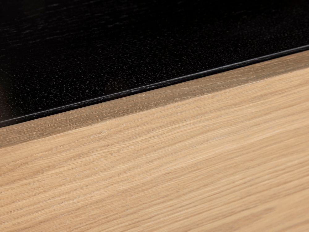 Barkast MODENA - Zwart / Smoked Oak FDF-34-000078