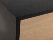 Tv-meubel MODENA - Zwart / Smoked Oak FDF-34-000022