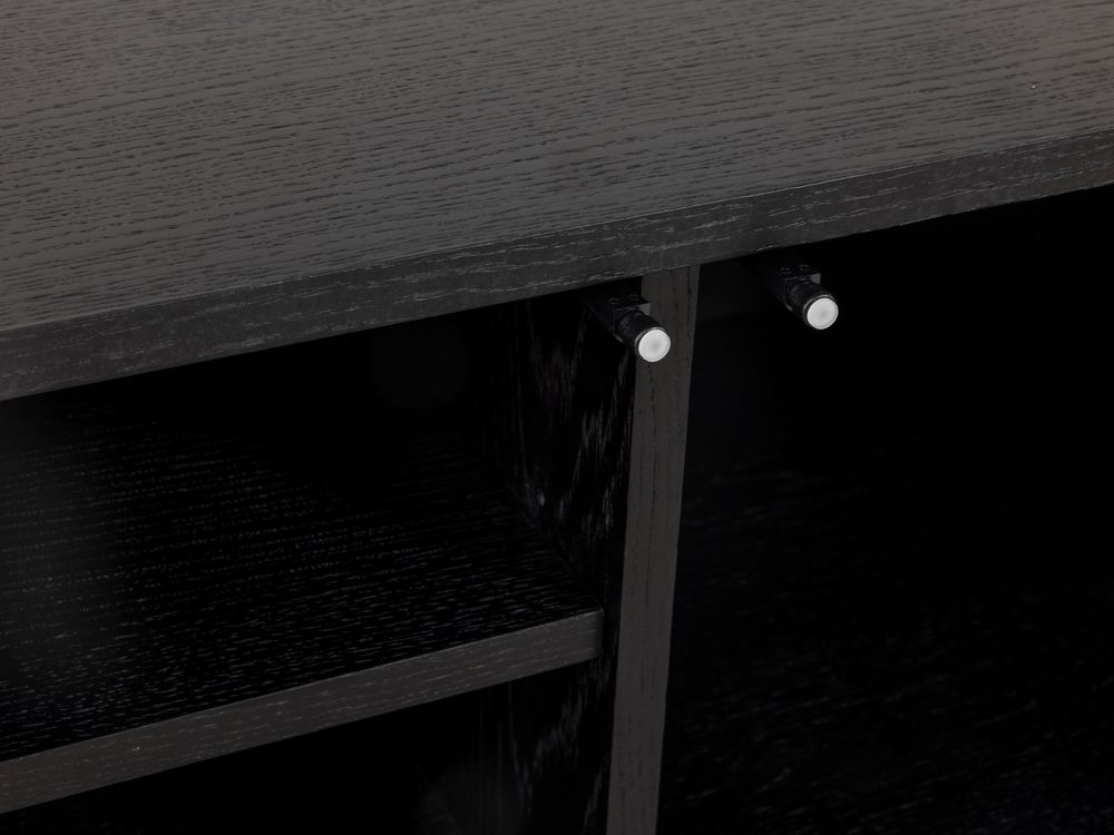 Tv-meubel MODENA - Zwart / Smoked Oak FDF-34-000022