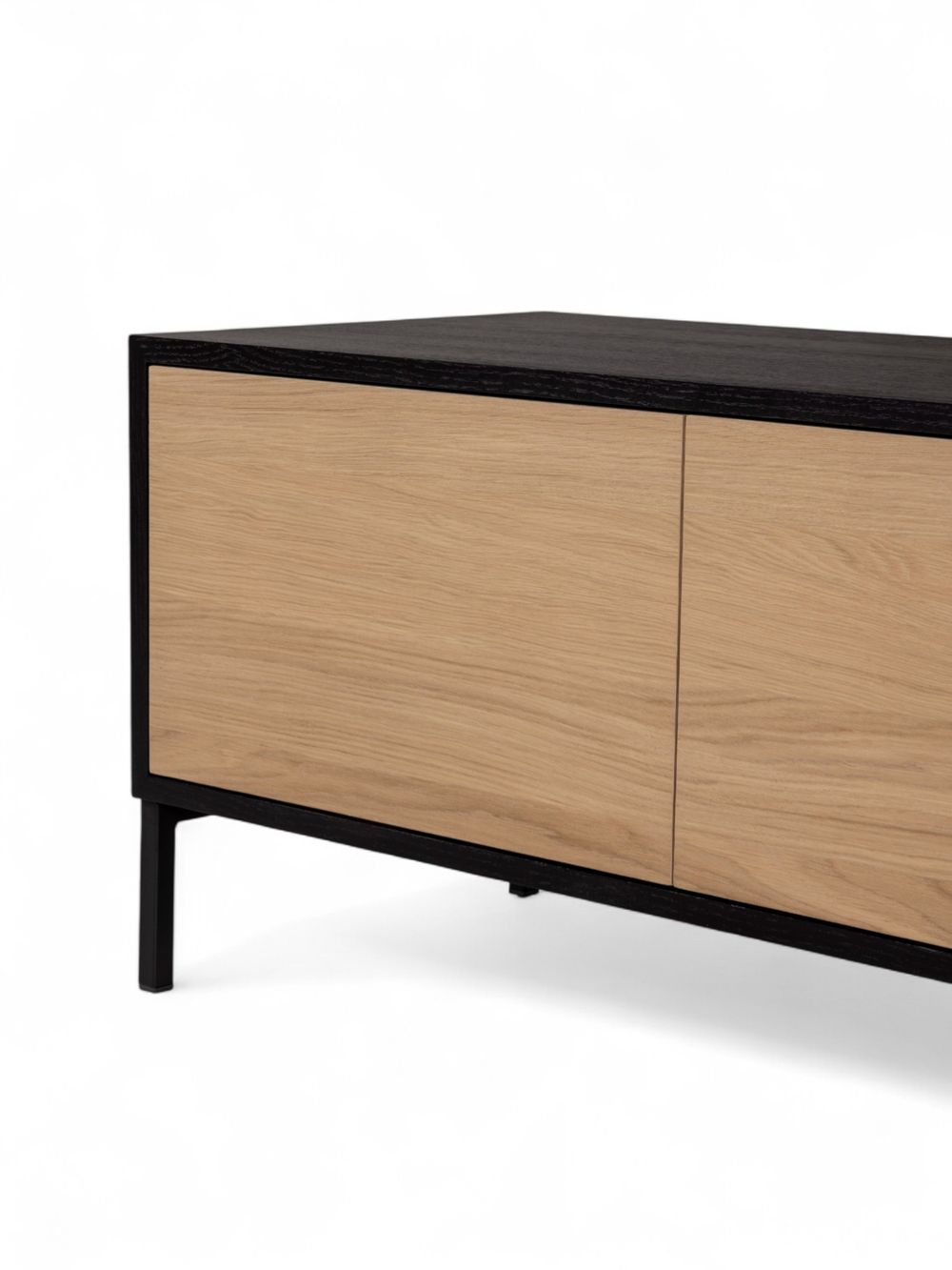 Tv-meubel MODENA - Zwart / Smoked Oak FDF-34-000022