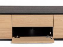 Tv-meubel MODENA - Zwart / Smoked Oak FDF-34-000022