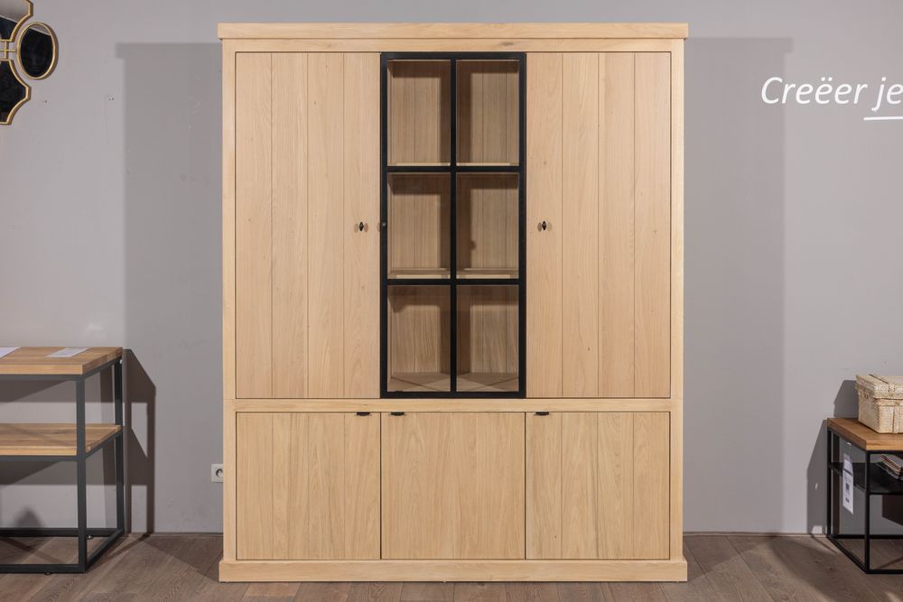 Vitrine BRIGHTON - Smoked Oak C-FDF-BR-VIT2