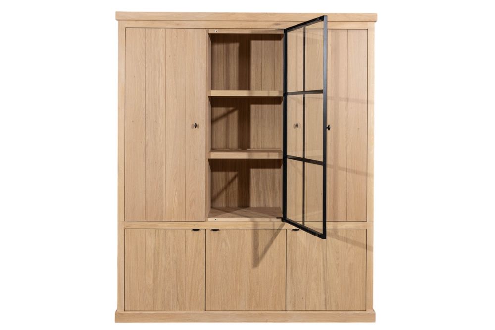 Vitrine BRIGHTON - Smoked Oak C-FDF-BR-VIT2