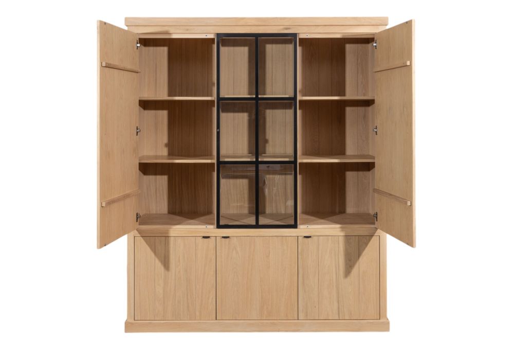 Vitrine BRIGHTON - Smoked Oak C-FDF-BR-VIT2
