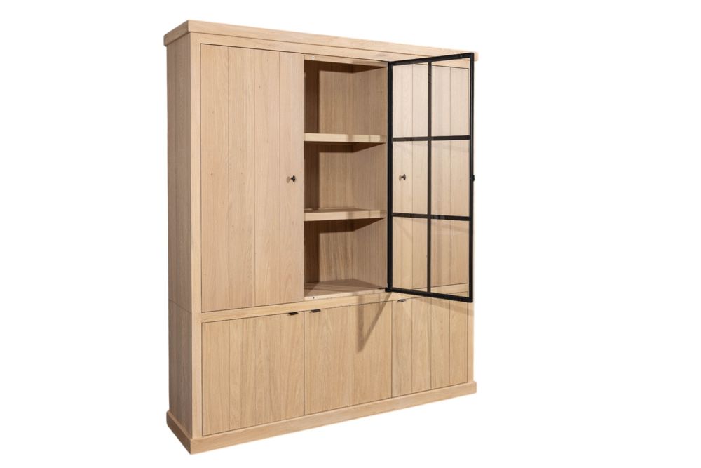 Vitrine BRIGHTON - Smoked Oak C-FDF-BR-VIT2