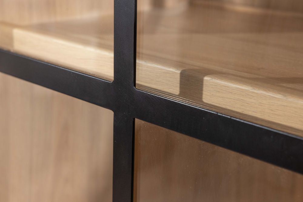 Vitrine BRIGHTON - Smoked Oak C-FDF-BR-VIT2