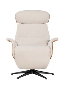 Relaxfauteuil medium CLEMENT - Beige/Walnoot THC-40-001-TZ