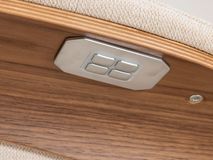 Relaxfauteuil medium CLEMENT - Beige/Walnoot THC-40-001-TZ