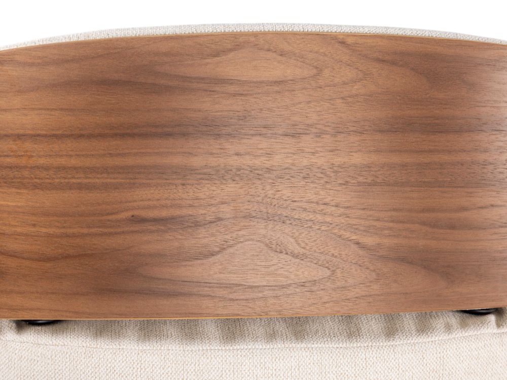 Relaxfauteuil medium CLEMENT - Beige/Walnoot THC-40-001-TZ