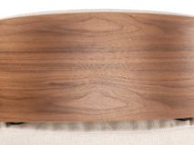 Relaxfauteuil medium CLEMENT - Beige/Walnoot THC-40-001-TZ