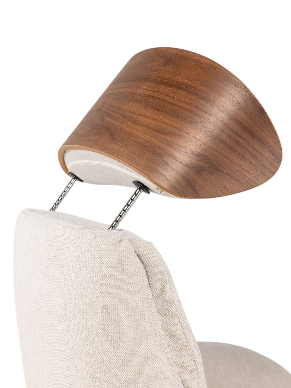 Relaxfauteuil medium CLEMENT - Beige/Walnoot THC-40-001-TZ