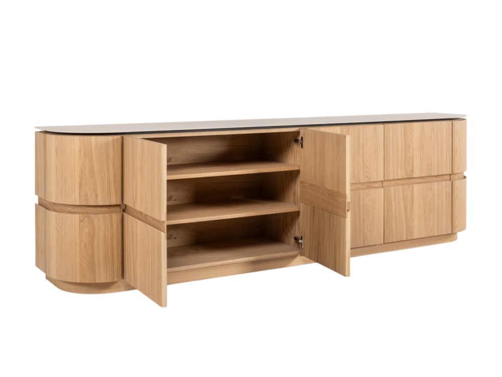 Dressoir HANA - Naturel eikenfineer/Keramiek CRE-4-001-NAT