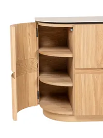 Dressoir HANA - Naturel eikenfineer/Keramiek CRE-4-001-NAT