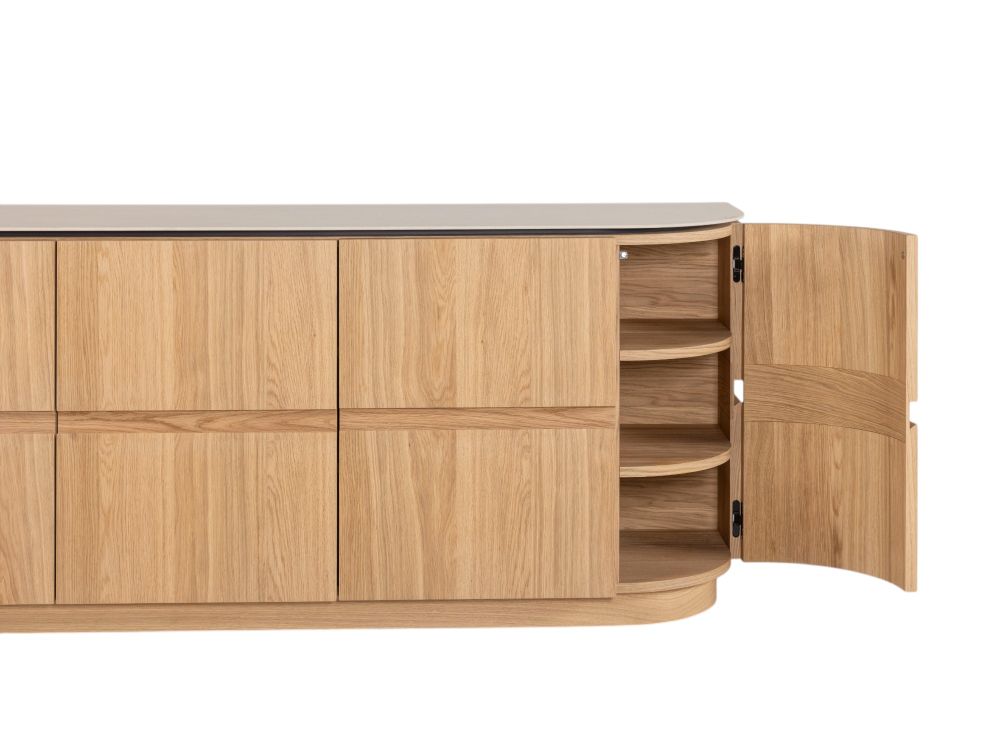Dressoir HANA - Naturel eikenfineer/Keramiek CRE-4-001-NAT