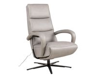 Elektrische relaxfauteuil VIVA - Grijs leder HKL-25-001-S-VIAL