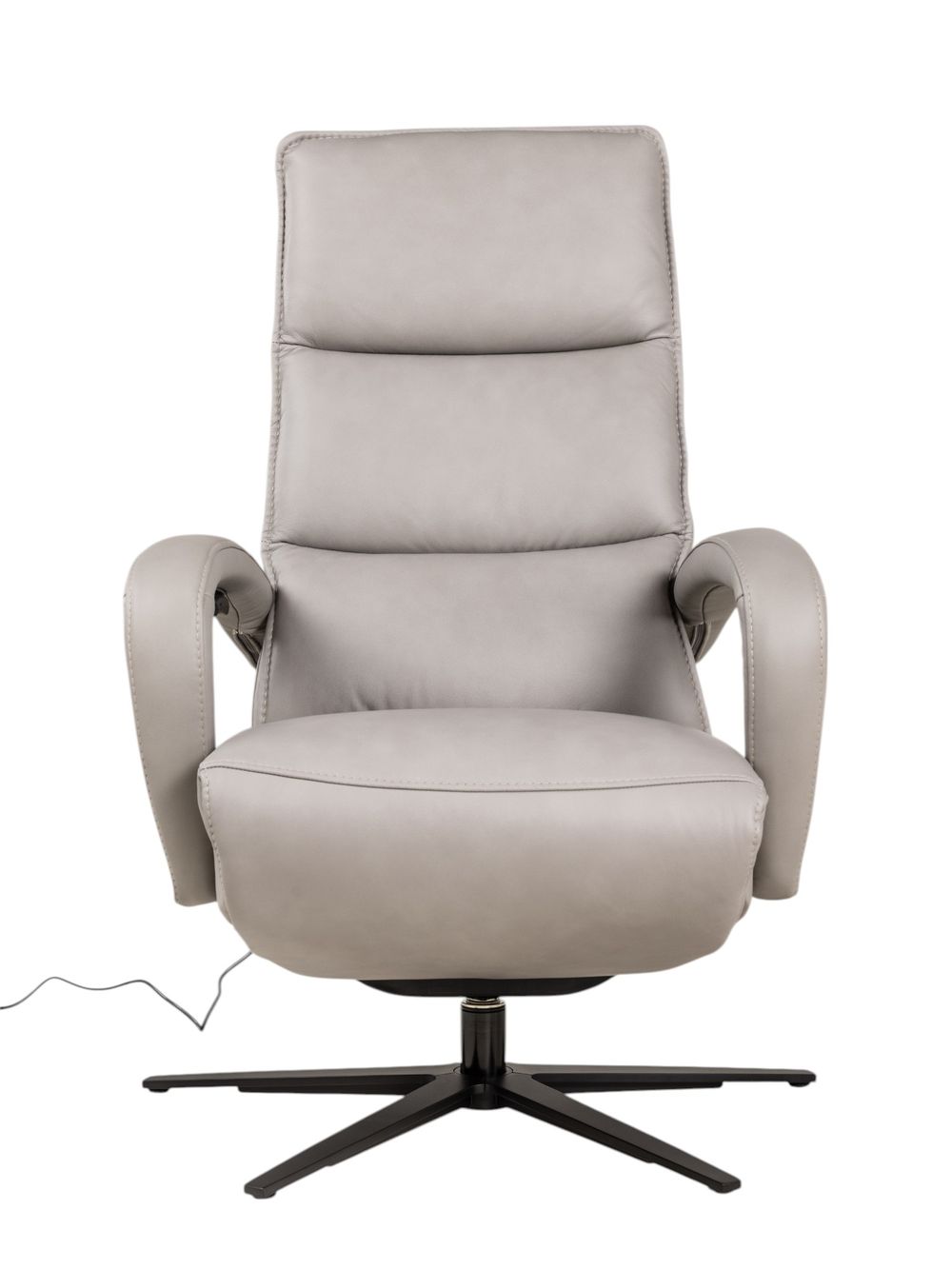 Elektrische relaxfauteuil VIVA - Grijs leder HKL-25-001-S-VIAL