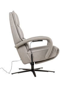 Elektrische relaxfauteuil VIVA - Grijs leder HKL-25-001-S-VIAL