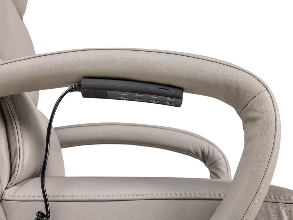 Elektrische relaxfauteuil VIVA - Grijs leder HKL-25-001-S-VIAL