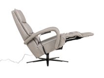 Elektrische relaxfauteuil VIVA - Grijs leder HKL-25-001-S-VIAL