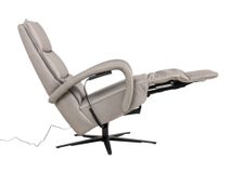 Elektrische relaxfauteuil VIVA - Grijs leder HKL-25-001-S-VIAL