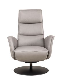 Relaxfauteuil VIVA - Grijs leder HKL-25-002-M-VIAL