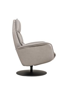 Relaxfauteuil VIVA - Grijs leder HKL-25-002-M-VIAL