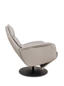 Relaxfauteuil VIVA - Grijs leder HKL-25-002-M-VIAL