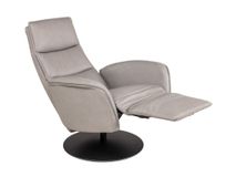 Relaxfauteuil VIVA - Grijs leder HKL-25-002-M-VIAL