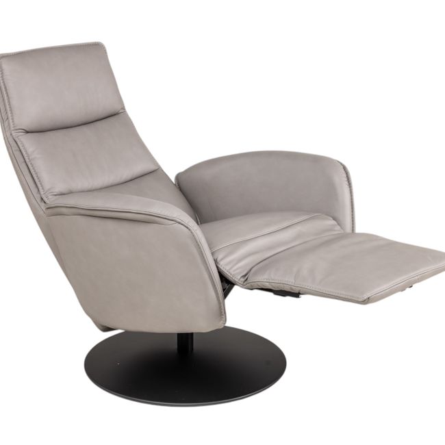 Relaxfauteuil VIVA - Grijs leder
