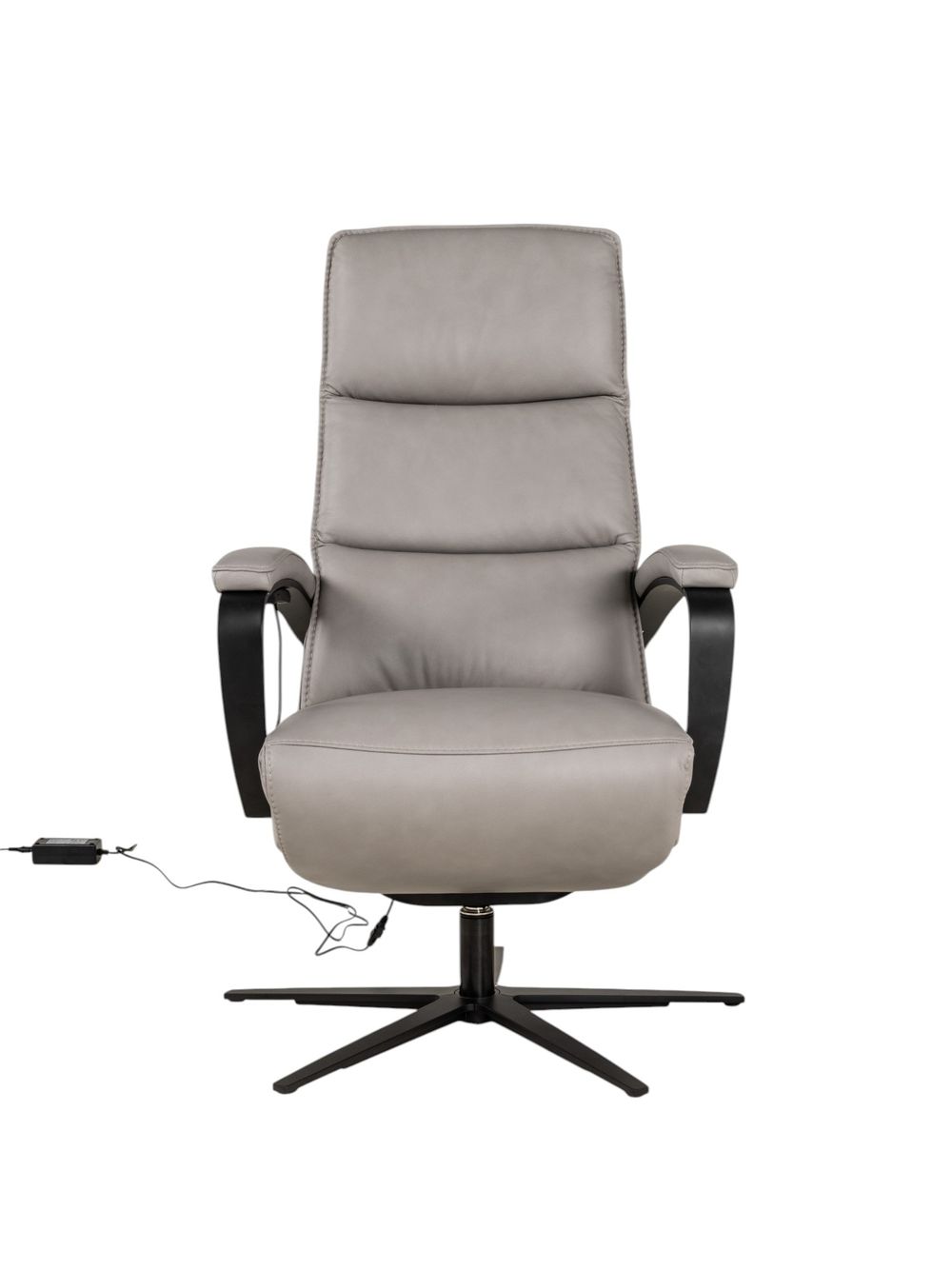 Elektrische relaxfauteuil VIVA - Grijs leder HKL-25-003-L-VIAL