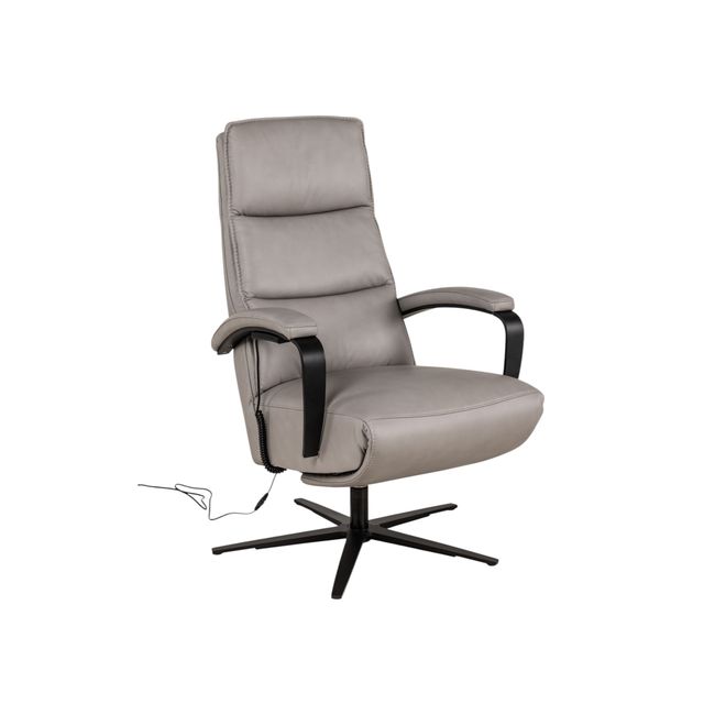 Elektrische relaxfauteuil VIVA - Grijs leder